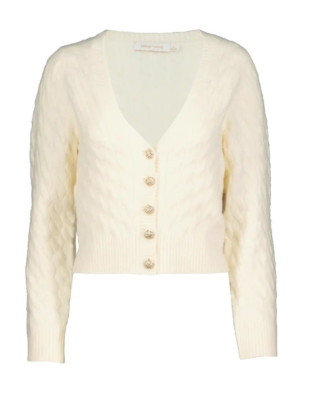 McKenzie Cable K Sweater, Ivory