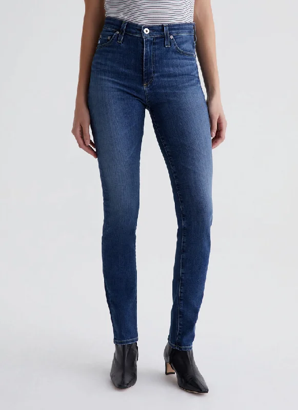 Mari Extended Mid-Rise Slim-Straight Jeans