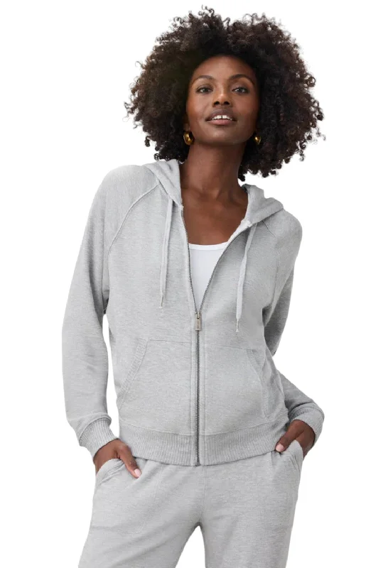 Super Soft Zip Up Hoodie - Heather Grey