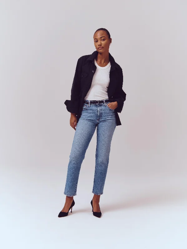 Layered Style Amber Mid Rise Slim Jean
