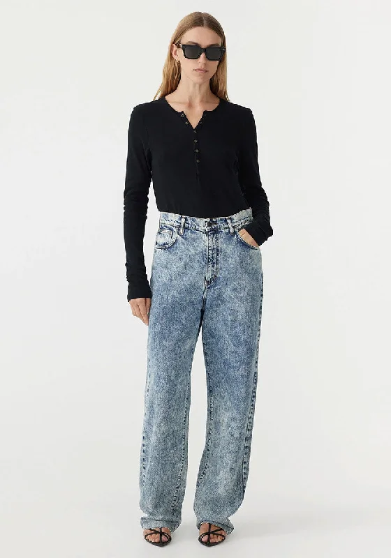 Soft Looks High Rise Straight Leg Jean - Indigo Motley