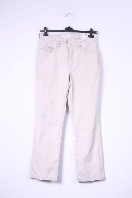 Mac Jeans Womens 40 W 30 Trousers Beige Cotton Melanie Magic Cotton